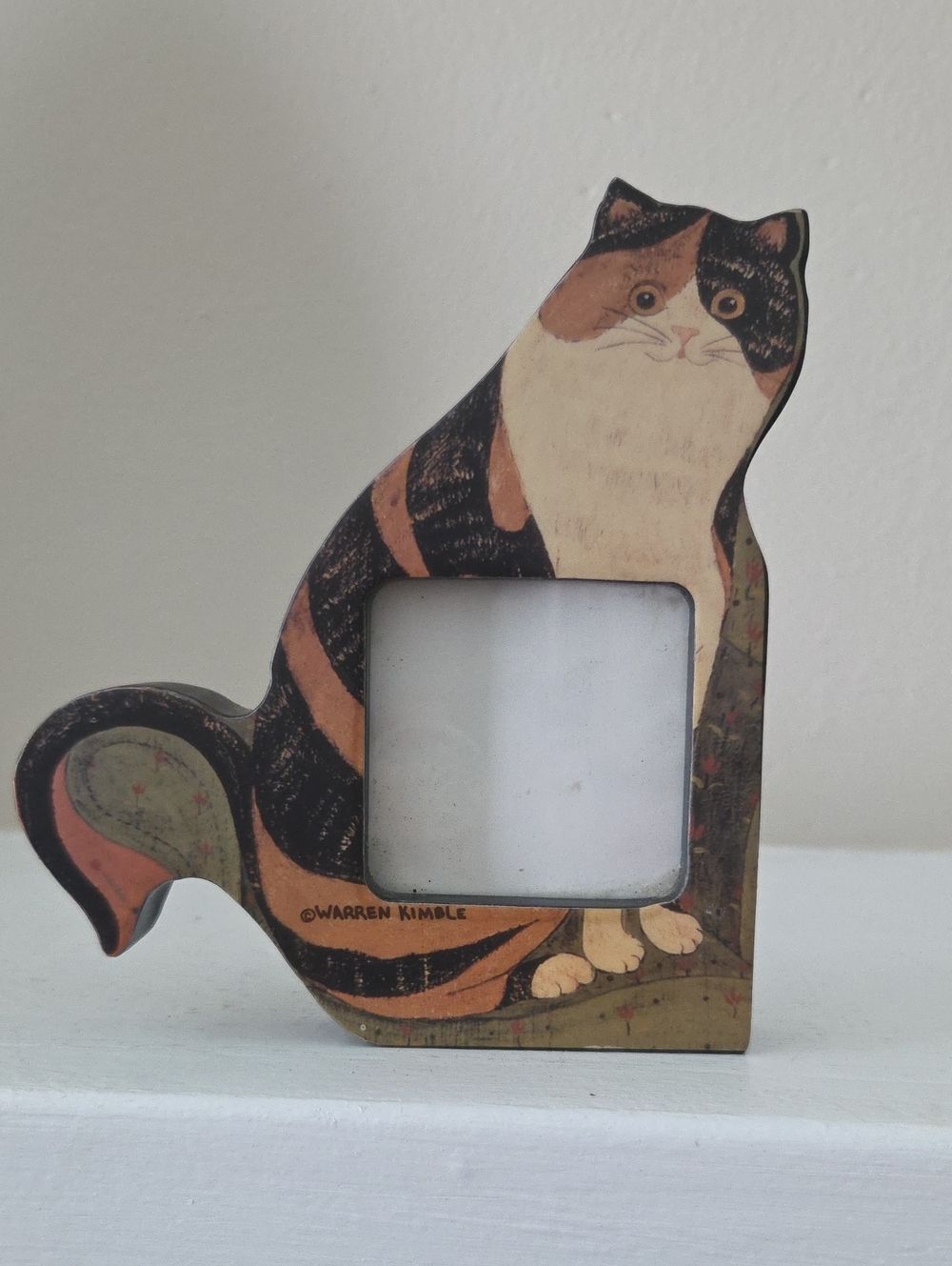 Warren Kimble Cat "Claire" Photo Frame